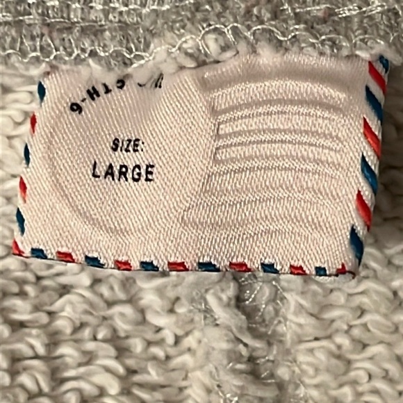 Anthropologie Postmark gray pearl embellished sweatshirt size L - Picture 4 of 6